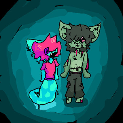 (The zombie on the right is a friend of mine, they're pretty cool you should check them out (Haven't asked if I can put there name here yet sry)